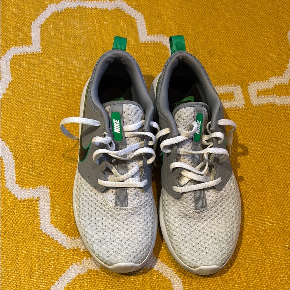 Nike Kids' Gray and Green Sneakers